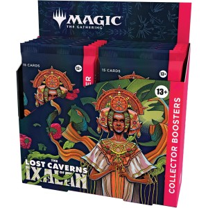 Magic The Gathering The Lost Caverns of Ixalan Collector Booster Box - 12 Packs + 1 Foil Box Topper Card (181 Magic Cards)