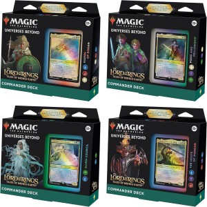 Magic The Gathering The Lord of The Rings Tales of Middle-Earth Commander Deck Bundle – Includes Pack of 4 Decks